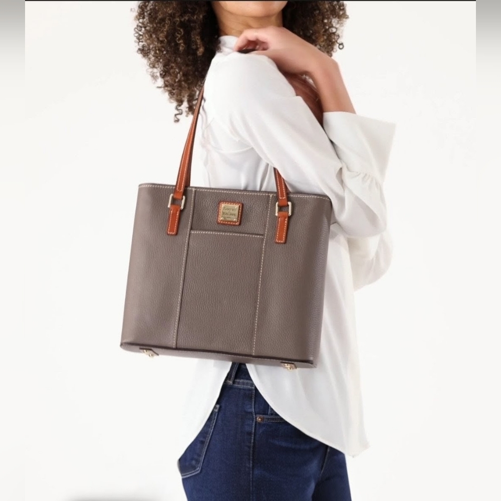 Dooney & Bourke Pebble Collection Lexington Leather Shopper Tote Bag